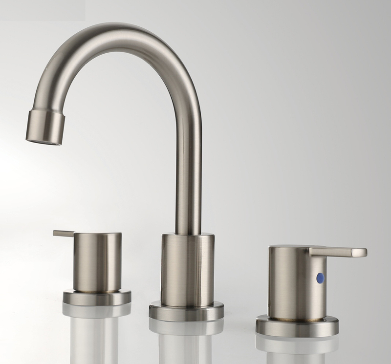 Cupc 3 Loch Wasserhahn 8 Zoll weit verbreiteter Stil für Badezimmer mit BF03015-K09-BN