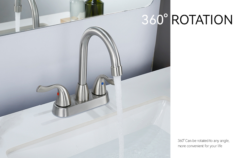 Badezimmerhahn mit zwei Griffen