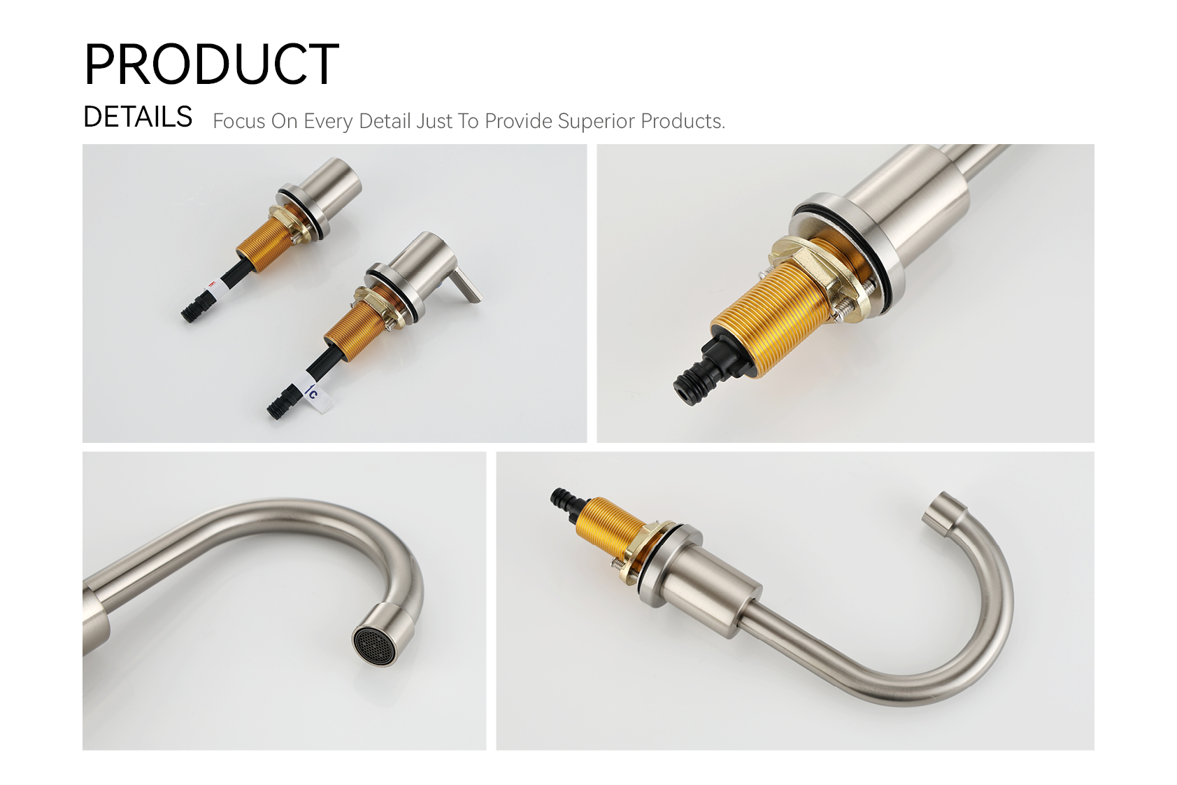 Cupc 3 Loch Wasserhahn 8 Zoll weit verbreiteter Stil für Badezimmer mit BF03015-K09-BN