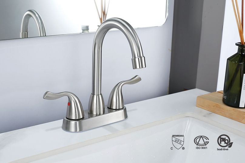 Waschbeckenhahn im Badezimmer