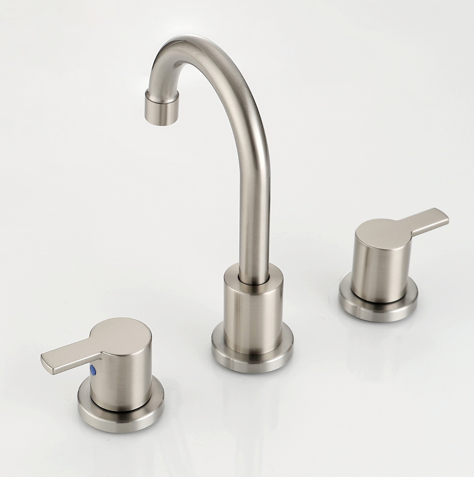 Cupc 3 Loch Wasserhahn 8 Zoll weit verbreiteter Stil für Badezimmer mit BF03015-K09-BN