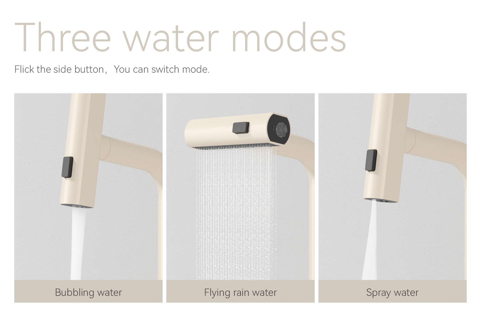 Ausziehbarer Badezimmerhahn