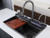 Integrierter fliegender Regenwasserfall-Waschbecken Workstation für Haushalt KF04003-BGM
