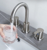 Cupc 3 Loch Wasserhahn 8 Zoll weit verbreiteter Stil für Badezimmer mit BF03015-K09-BN