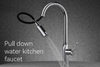  Messing Chrom fertiggestelltes reines Wasser Pull Down Kitchen Wasserhahn KF03014-C
