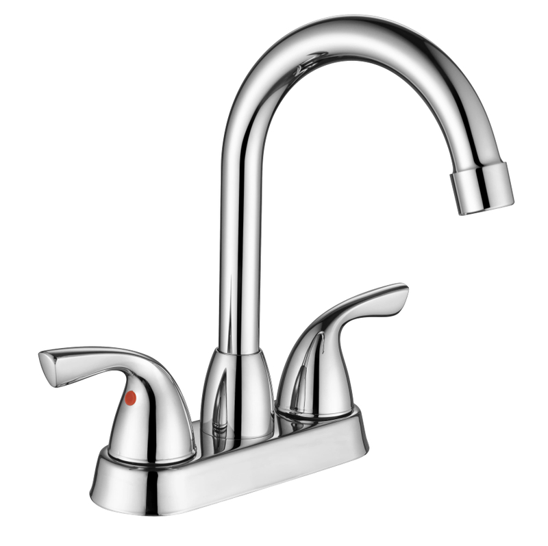 Schlauer zwei Griffwaschbecken Wasserhahn Mix heißer und kaltes Wasserset Wasserhahn
