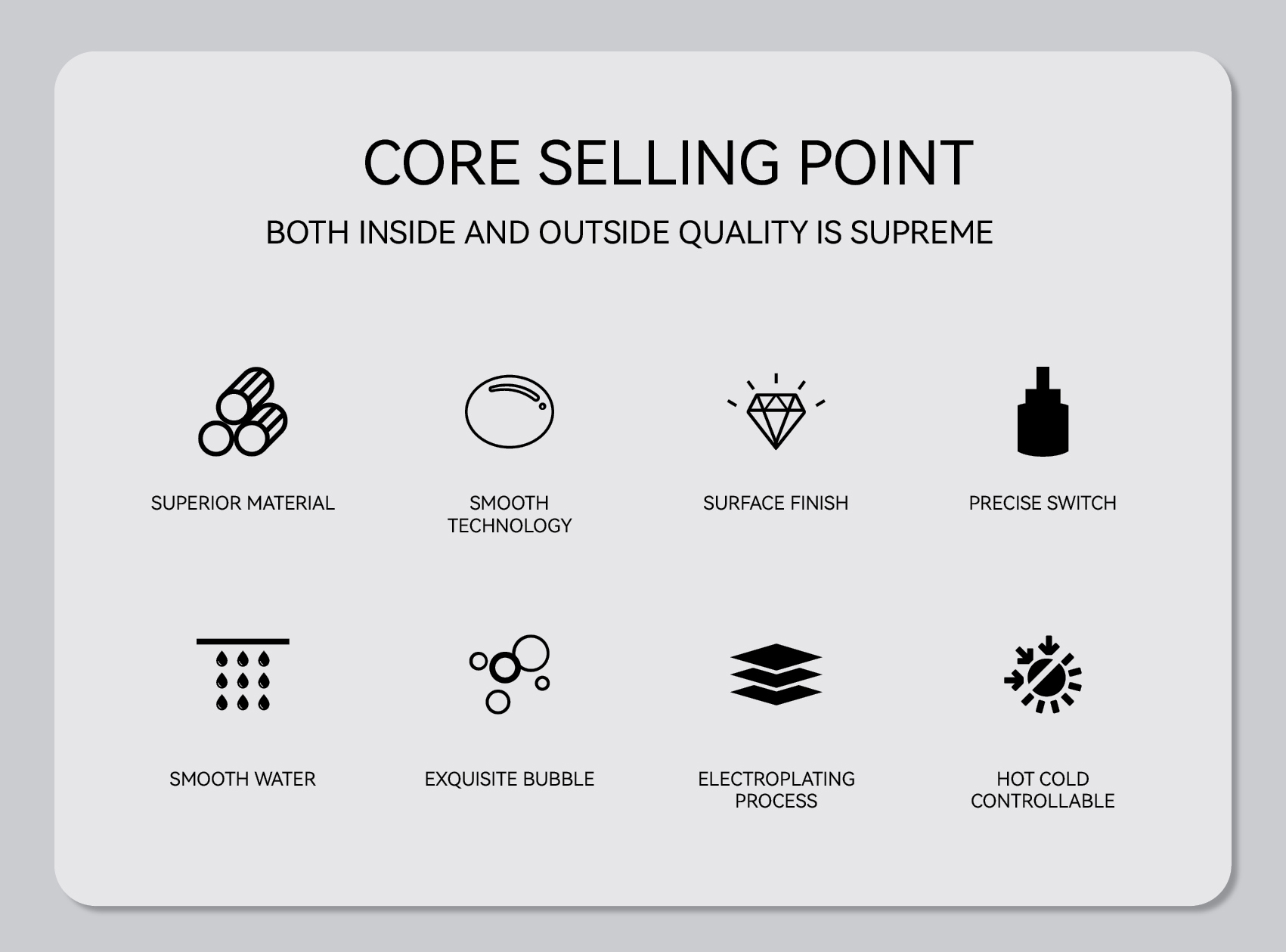 Badezimmer mit schwarzem Wasserhahn