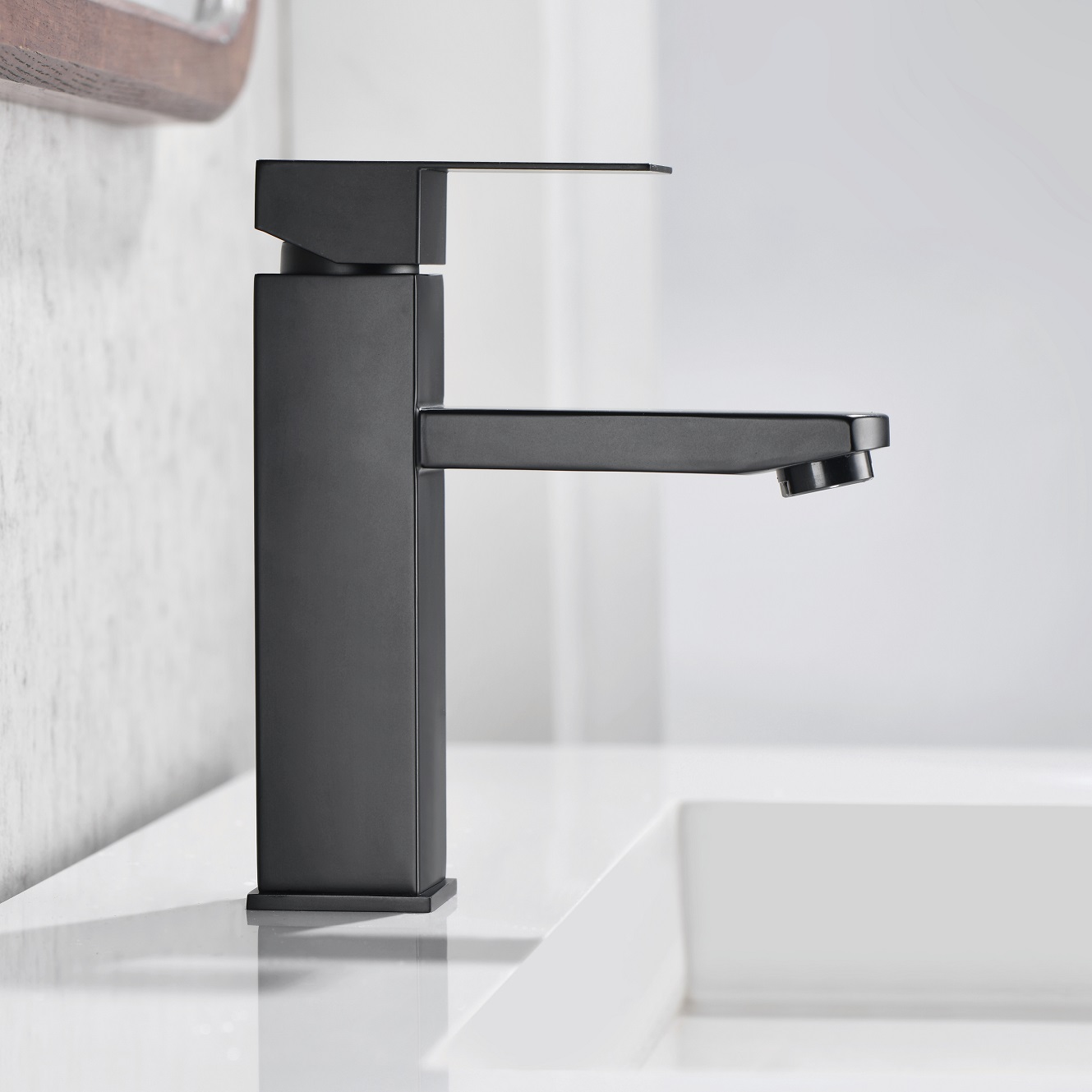Sly Matte Black Rabatt Badezimmer Ein Hebel Wasserhahn Zapfhähne