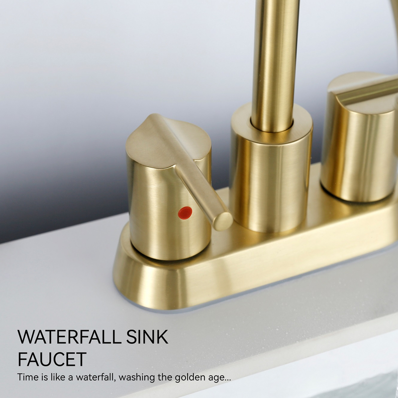 Sly gebürstet Nickel mit niedrigem Kraftwasserkontrollbecken Badezimmer Wasserhahn Wasserhahn