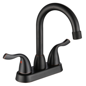 Sly Hot verkauft doppelköpfige Griffarmäuren Badarmaturen 4 Zoll Centerset Wasserhahn