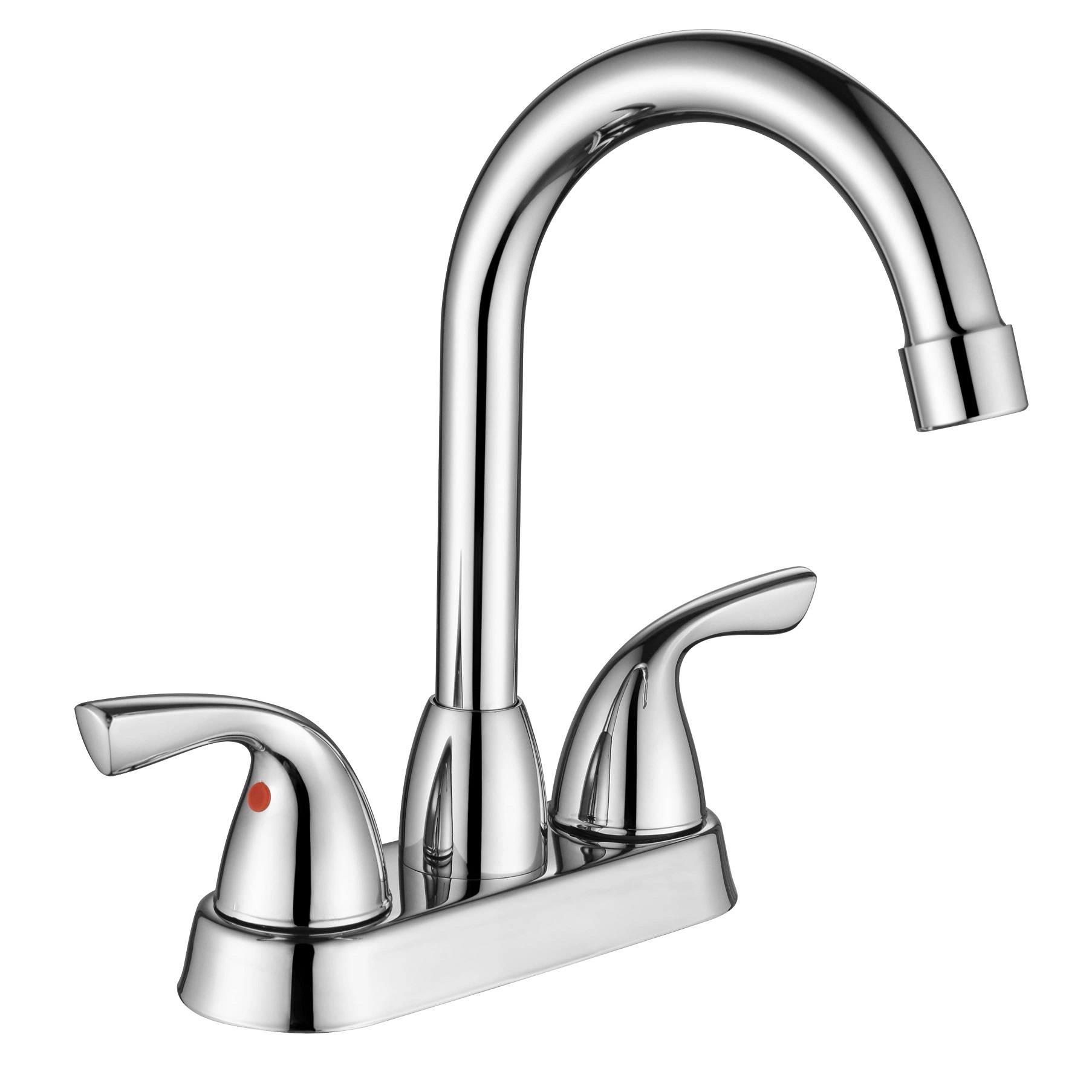 Sly Messing gebürstet Nickel moderner Wandmontage Heißer und kaltes Wassersteuerbecken Wasserhahn