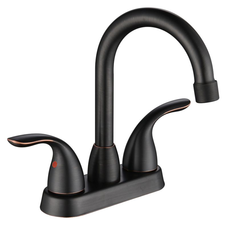 Sly Messingöl gerieben Bronze Spezielles Design ein Loch Deck montiertes Becken Badezimmer Wasserhähne HAP