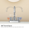 Sly Messing gebürstet Nickel Ein Loch Wasserfallmischer Waschbecken Ein -Tap -Badezimmer -Taps -Becken Wasserhahn