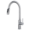 Schlau mattschwarzer Pulldown -Sprühwasserwaschbecken Küchenarmatur