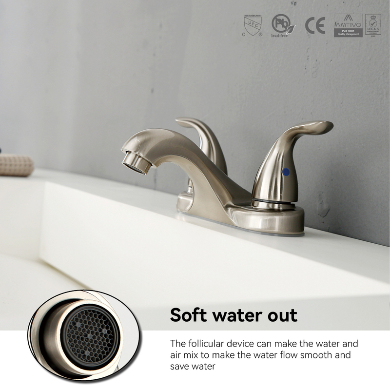 Sly gebürstet Nickel Neues Design Luxus Badezimmer Taps Mixer Waschbecken Wasserhahn