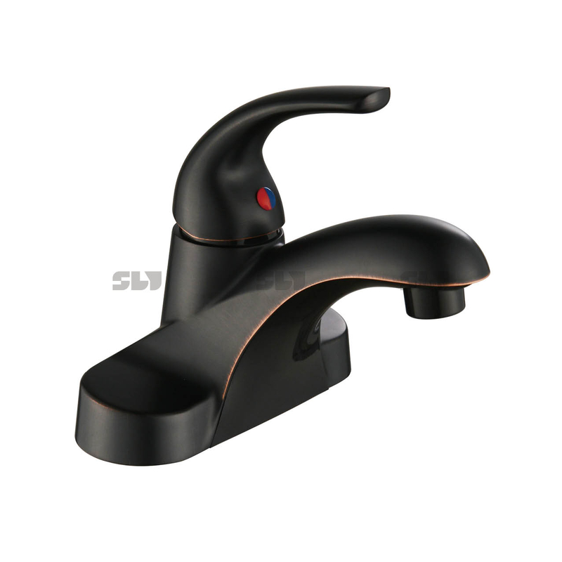 SLY Waschbecken Badezimmer heiß kalt Gesicht Becken Luxus Chrom Messing Wasserhahn 4 Zoll Badezimmer Wasserhahn