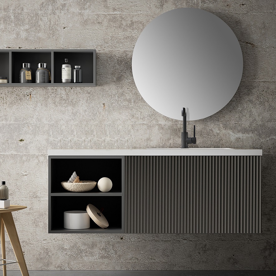 SLY Messing-Silber-Schwarz-Wasserhahn, Einhand-Badezimmerarmaturen, Waschtischmischer