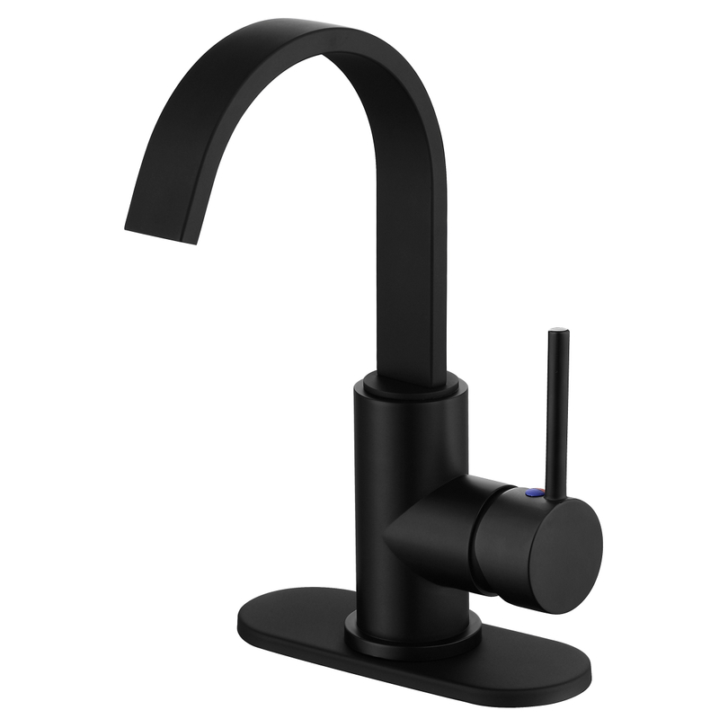 Sly Plastic Matt Black Edelstahl Waschbecken Mixer Becken runder Fasshahn für Badezimmerbecken