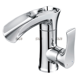 Sly High-End Modern Design verchromt plattiert ein Griff-Becken Wasserhahn für Heimatbäder geeignet