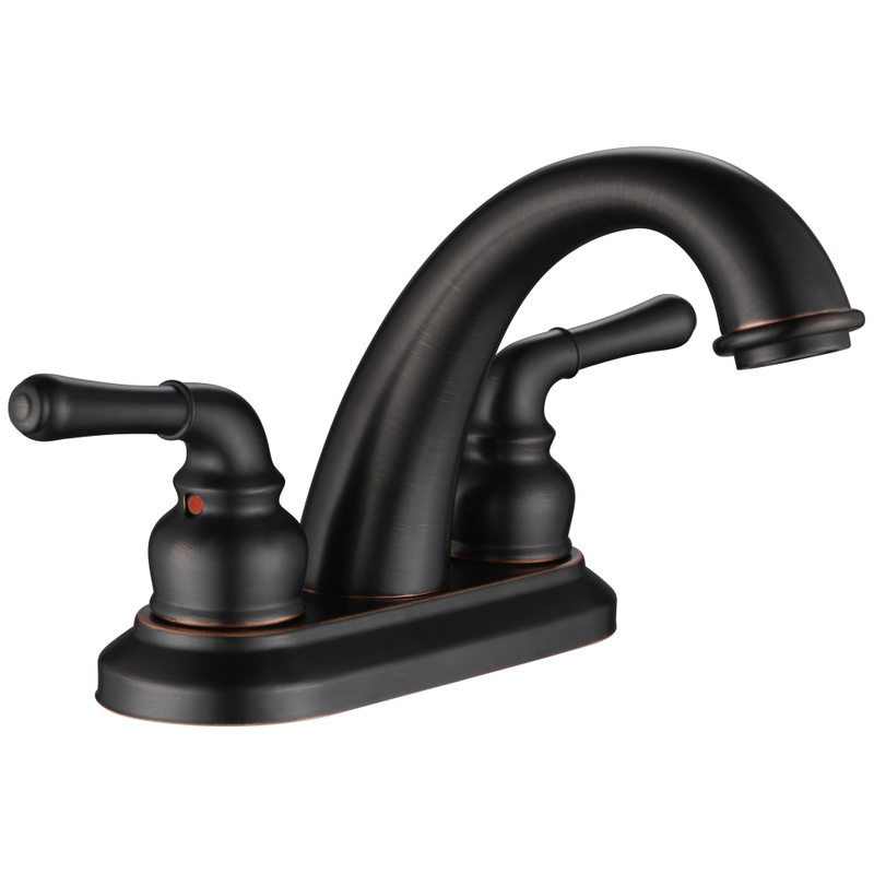 Sly Messing gebürstet Nickel Badezimmer Wasserhahn Kalt- und Heißmischer -Hähne