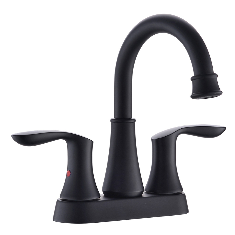 Schlaues Zink matt schwarzer Wasserfall Wasserhahn Waschbecken ein Griff Waschbecken Wasserhahn modern