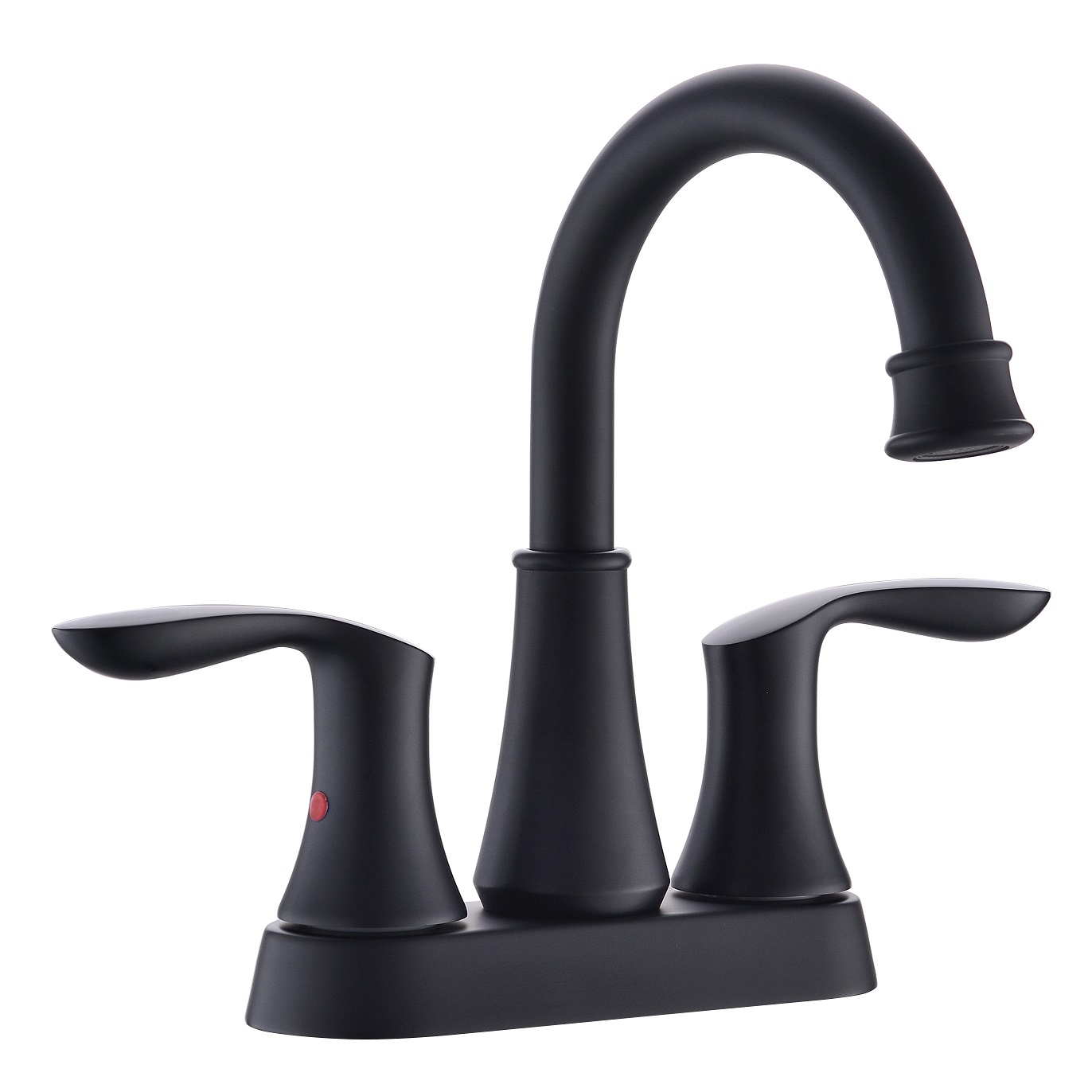 Schlaues Zink matt schwarzer Wasserfall Wasserhahn Waschbecken ein Griff Waschbecken Wasserhahn modern