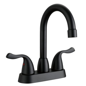 Schlaues Messing Matt Black Basin Wasserhahn Kupfer Badezimmer Wasserhahn heißer und kaltes Beckenmixer Taps
