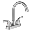 Sly Messing gebürstet Nickel moderner Wandmontage Heißer und kaltes Wassersteuerbecken Wasserhahn