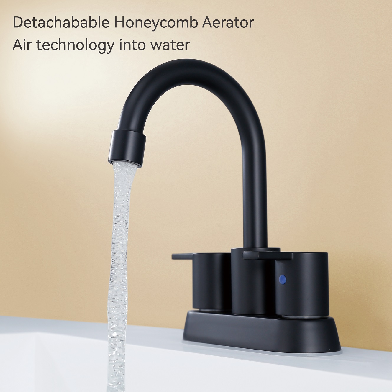 Sly Messing gebürstet Nickel Ein Loch Wasserfallmischer Waschbecken Ein -Tap -Badezimmer -Taps -Becken Wasserhahn