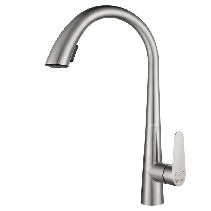 Sly Küchenspüle Wasserhahn mit Auszug Sprühgerät Eingriff Schwenkspuptionsmischungshahn