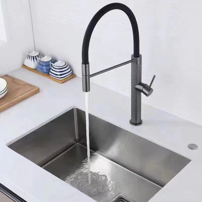 Sly Oil gebürstet Zr Gold Küchenspüle Wasserhahn sparen Wasser heiß und kalter Küchenarmatur