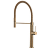 Schlaues Einzelloch -Küchenspüle Wasserhähne graue Gold -Pull -Down -Wasserhähne