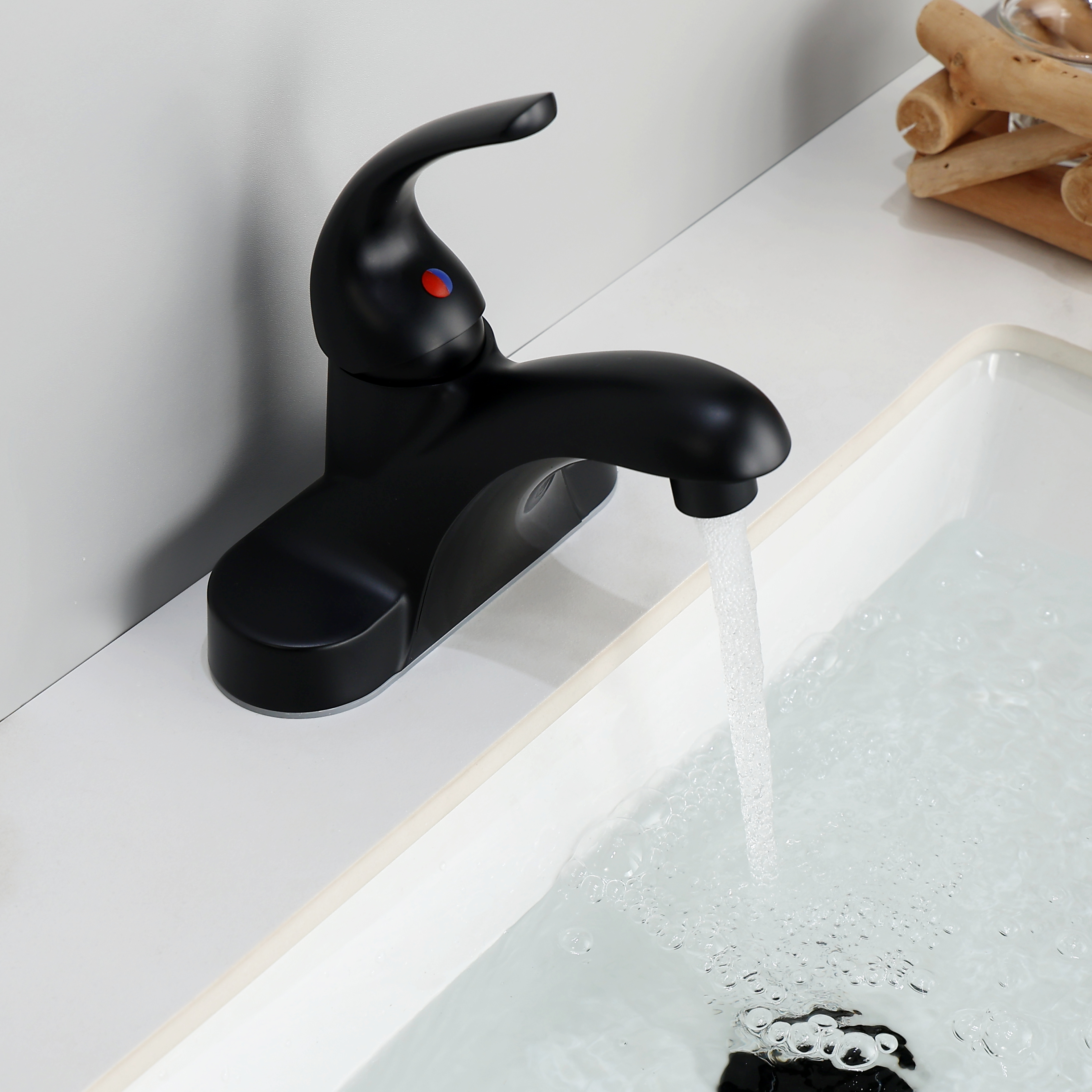 Samliyu eingriff mattschwarzer Badezimmer Wasserhahn