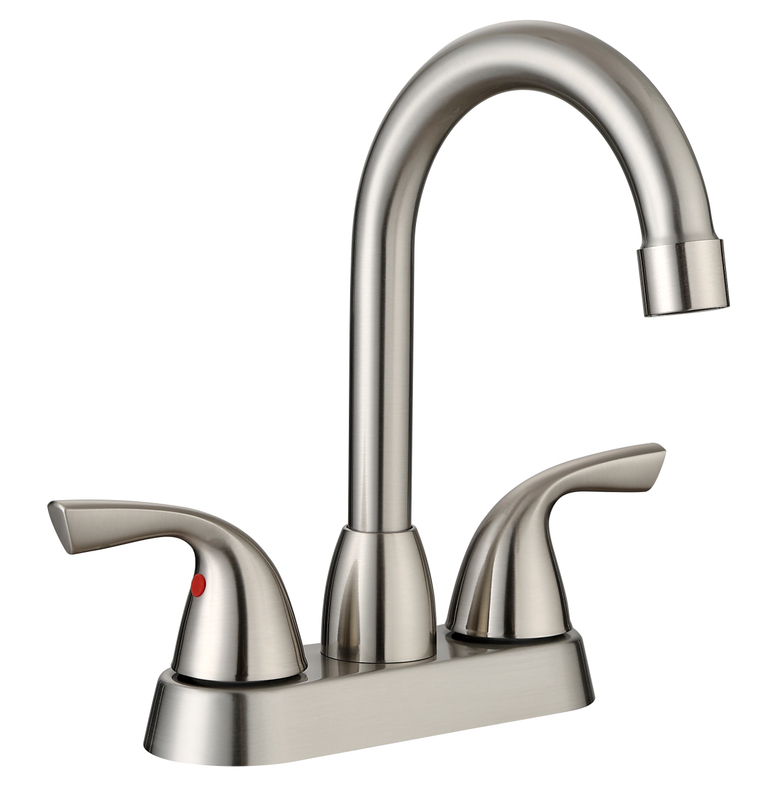 Schlauer zwei Griffwaschbecken Wasserhahn Mix heißer und kaltes Wasserset Wasserhahn