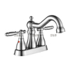 SLY Moderner Luxus-Doppelgriff-Waschtischarmatur Badezimmerarmatur 4-Zoll-Wasserhahn 
