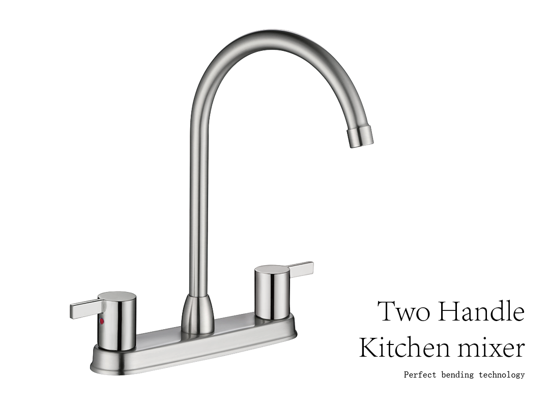 K&uuml;chenarmatur mit zwei Griffen