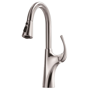 Sly gebürstete Nickel-Pull-Down-Küche Wasserhahn ein Loch ausgestattet heiße und kalte gemischte Küchenhähne