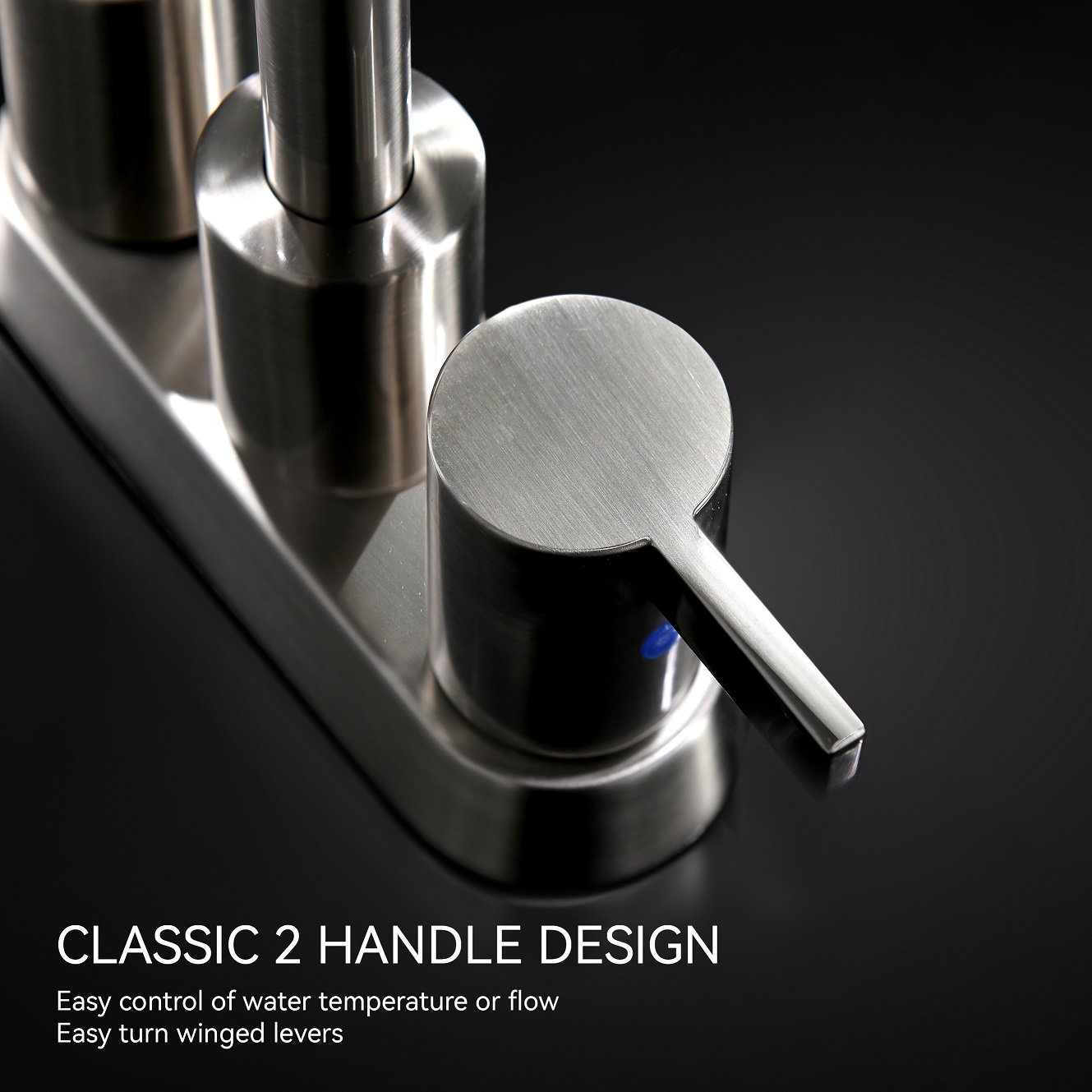 Sly Zink gebürstet Nickel Waschbeckenmischer Wasserhahn Waschraum Beckenmischer Wasserhahn Wasserhahn