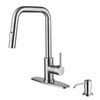 Sly gebürstet Nickel Haushalt heiß und kalte schwarze Ziehküchenspüle Wasserhahn Wasserhahn