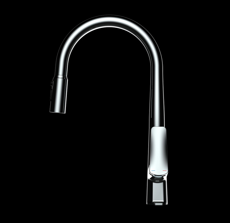 Schlauer Fabrik Großhandel Chrom Sprühgerät Filetr Spüle Ausziehen Küchenarmatur Wasserreiniger Wasserhahn