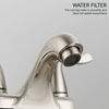 Schlaues Doppelgriff Doppel -Loch -Zentrenset Toilette Wasserhahn Badezimmer 4 Zoll Becken Wasserhahn