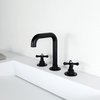 Hochwertige 3 Löcher Doppelgriff Badezimmer Wasserhahn Waschbeckenmischer Haken