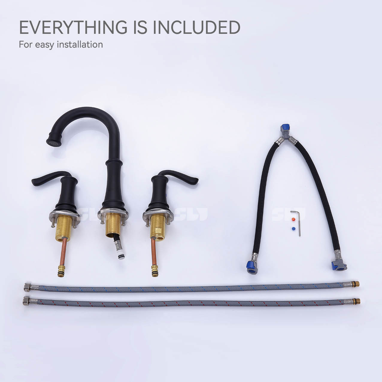 Badarmatur aus geb&uuml;rstetem Messing