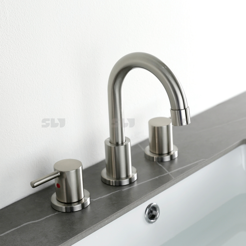 3 Löcher 8 Zoll Wasser Wasserhahn Breitbreite Waschbecken Wasserhahnmixer Hähne