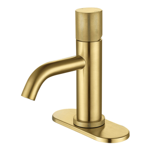 Sly Messing gebürstet Gold Wasserfall Spout Mixer Eingrad