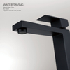 Schlaues schwarzes Messing -Messing -Einzugsbecken Wasserhahn heißer und kaltes Wassermixer Badezimmer