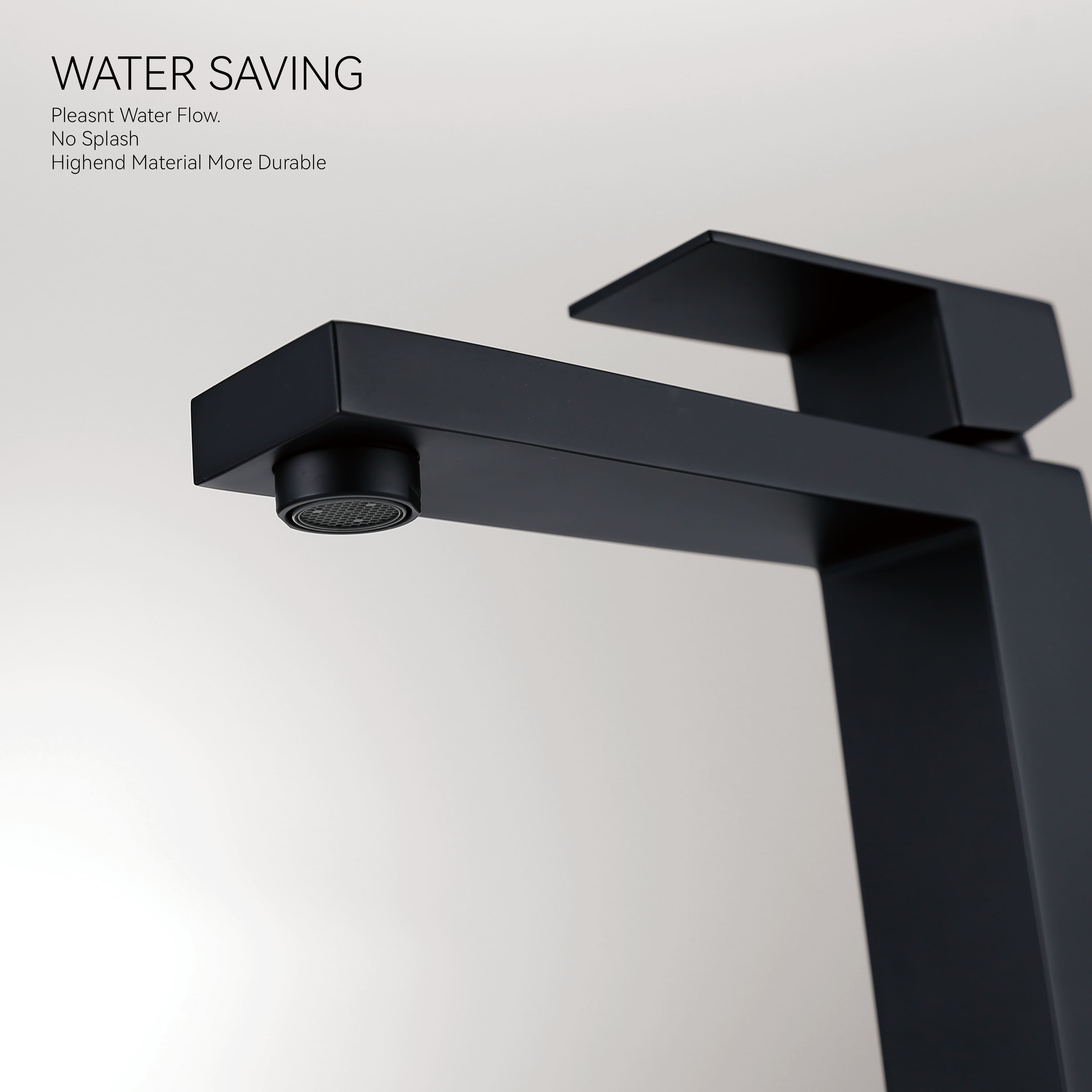 Schlaues schwarzes Messing -Messing -Einzugsbecken Wasserhahn heißer und kaltes Wassermixer Badezimmer
