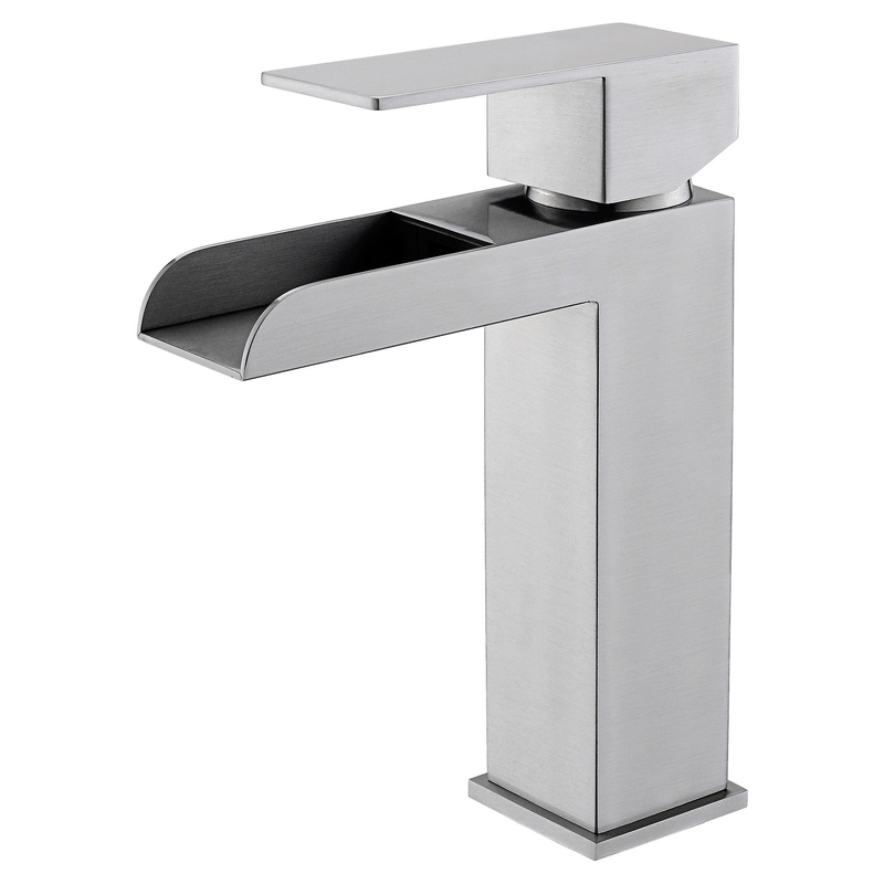 Sly Edelstahl Eingriff und ein Loch Waschbecken Mixer Haken Becken Wasserhahn moderner Zeitgenosse 