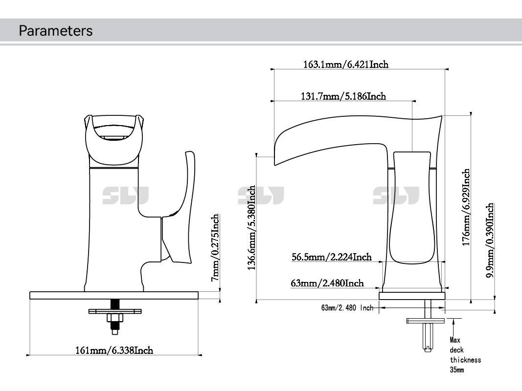 Einloch-Badezimmerarmatur