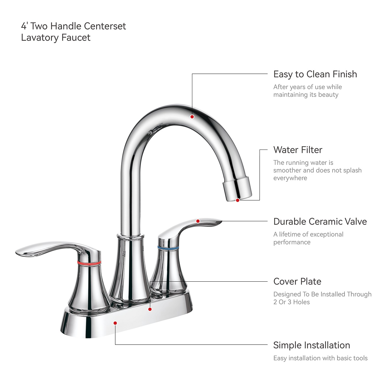 Sly Chrome Hot Sale Moderne Mixer Waschbecken Badezimmer Wasserhähne Wasserhähne
